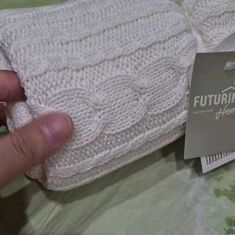 Плед FUTURINO Home с вязаным узором: отзыв пользователя Детский Мир