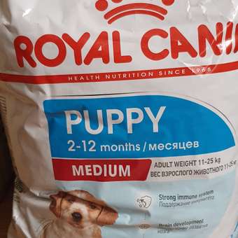 Корм для щенков ROYAL CANIN Medium Puppy средних пород 14кг: отзыв пользователя. Зоомагазин Зоозавр