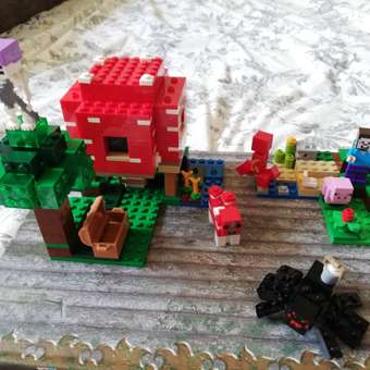 Конструктор LEGO Minecraft Грибной дом 272 дет.: отзыв пользователя Детский Мир