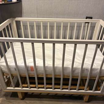 Детская кроватка MOWbaby Lilla, продольный маятник (бежевый): отзыв пользователя Детский Мир