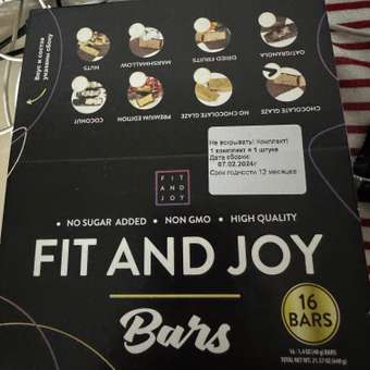 Протеиновый батончик FIT AND JOY со вкусом роки-роуд набор 16 шт: отзыв пользователя Детский Мир