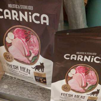 Корм для кошек CARNICA Fresh Meat 4 вида мяса сухой 0.4кг: отзыв пользователя. Зоомагазин Зоозавр