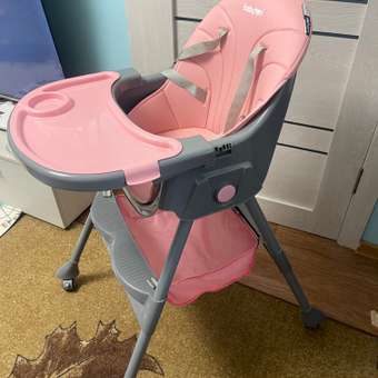 Стульчик для кормления Babyton Bueno Coral-Grey розовый: отзыв пользователя Детский Мир