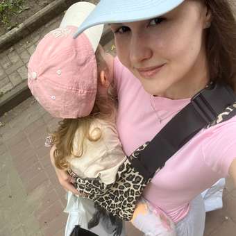 Переноска для новорожденных Timikbaby слинг леопардовый/черный: отзыв пользователя Детский Мир