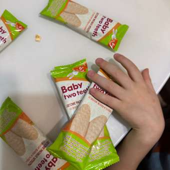Печенье рисовое Baby two teeth со вкусом яблока и тыквы: отзыв пользователя Детский Мир
