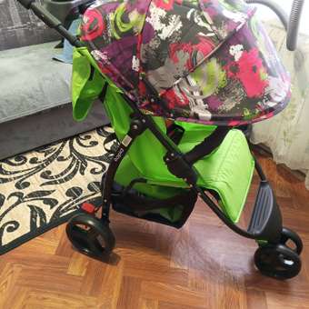 Коляска прогулочная Babyton Rapid Green зеленый: отзыв пользователя ДетМир