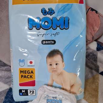 Трусики Momi Super Soft M (6-11 кг) 72 шт.: отзыв пользователя Детский Мир