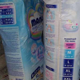 Трусики MANU ночные M (6-11 кг) 23 шт.: отзыв пользователя Детский Мир