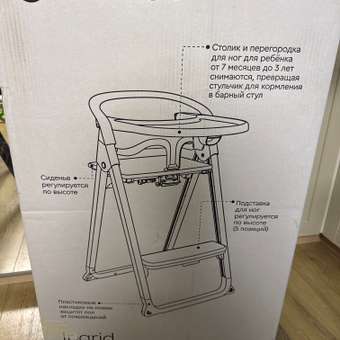 Стульчик для кормления Olsson Ingrid черный: отзыв пользователя Детский Мир