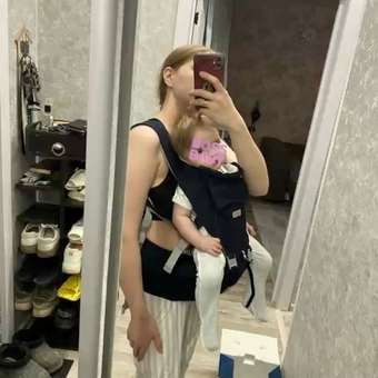 Рюкзак-кенгуру Babyton Хипсит Jeans Blue: отзыв пользователя ДетМир