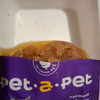 Корм для кошек Pet-a-Pet 85г стерилизованных Кусочки с цыпленком в желе пауч: отзыв пользователя. Зоомагазин Зоозавр
