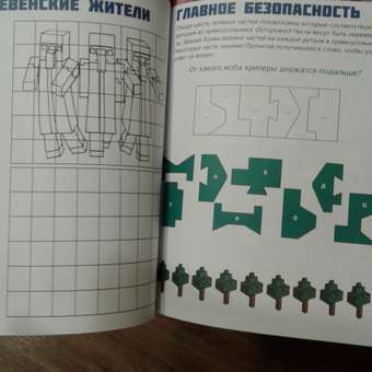 Книга Minecraft Большая книга игр и головоломок для майнкрафтеров: отзыв пользователя Детский Мир