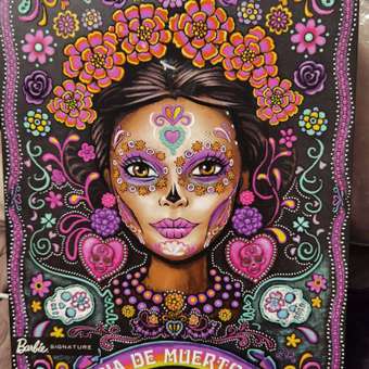 Кукла модельная Barbie Signature Dia De Muertos Барби чёрно-голубой: отзыв пользователя Детский Мир