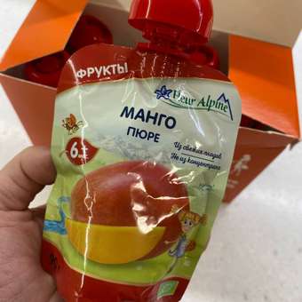 Пюре Fleur Alpine Манго с 6 мес 90 г: отзыв пользователя Детский Мир