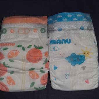 Подгузники MANU Premium S (4-8 кг) 24 шт.: отзыв пользователя ДетМир