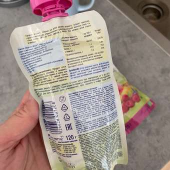 Пюре Fleur Alpine Яблоко-банан-малина-киноа с 8 мес 120 г: отзыв пользователя ДетМир