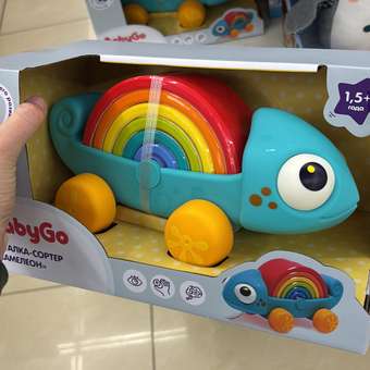Игрушка BabyGo сортер Хамелеон: отзыв пользователя ДетМир