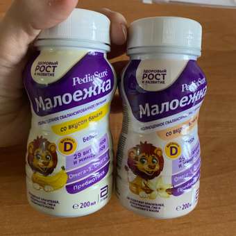 Питание детское сбалансированное PediaSure Малоежка банан 200мл с 12месяцев: отзыв пользователя Детский Мир