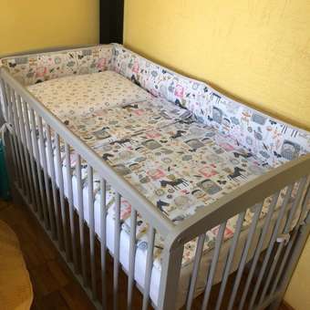 Детская кроватка Polini kids прямоугольная, без маятника (серый): отзыв пользователя Детский Мир