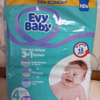 Подгузники Evy Baby L 80 шт.: отзыв пользователя Детский Мир