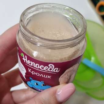 Пюре Непоседа Кролик с 6 мес 95 г: отзыв пользователя ДетМир