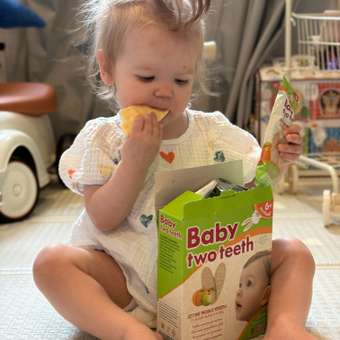 Печенье рисовое Baby two teeth со вкусом яблока и тыквы с 6 месяцев: отзыв пользователя Детский Мир
