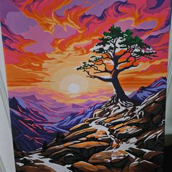 Картина по номерам Art sensation Закат в горах в ассортименте: отзыв пользователя Детский Мир