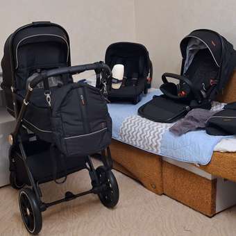 Коляска 3в1 JOVOLA Pepper 3в1, черный: отзыв пользователя Детский Мир