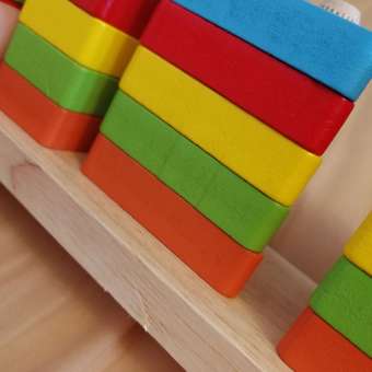 Деревянный сортер с фигурками КУЗЯ ТУТ Развивающая детская игра монтессори пирамидка логика из бука: отзыв пользователя Детский Мир