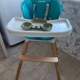 Стульчик для кормления Babyton Woody Turquoise: отзыв пользователя Детский Мир