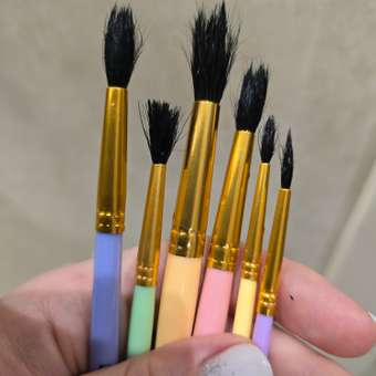 Кисть Brauberg 6 шт. (белка): отзыв пользователя Детский Мир
