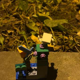 Конструктор LEGO Minecraft Столкновение в пышной пещере 40 дет.: отзыв пользователя Детский Мир
