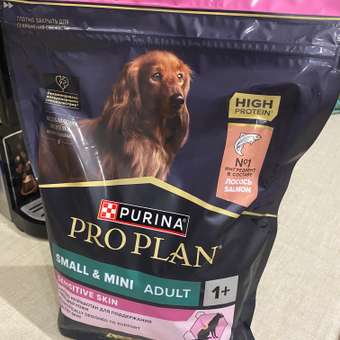 Корм для собак PRO PLAN мелких и миниатюрных пород с чувствительной кожей с комплексом Optiderma лосось c рисом пакет 700г: отзыв пользователя. Зоомагазин Зоозавр