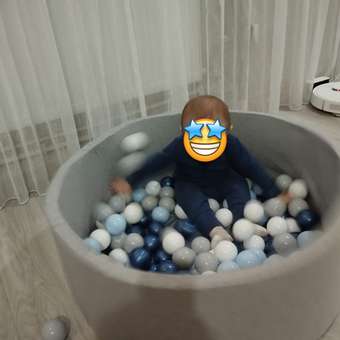 Сухой бассейн Boobo.kids 3см_85*30 серый: отзыв пользователя Детский Мир