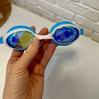 Очки для плавания детские FitSmile от 3 лет голубой цвет: отзыв пользователя Детский Мир