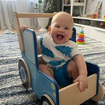 Ходунки PAPPADO Трактор голубой: отзыв пользователя Детский Мир