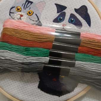 Набор для творчества Attivio вышивание Котики: отзыв пользователя Детский Мир