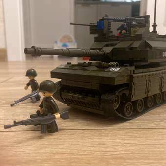 Конструктор SLUBAN Сухопутные войска Танк 312 дет.: отзыв пользователя ДетМир