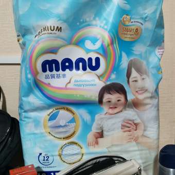 Подгузники MANU Premium XL (12-17 кг) 60 шт.: отзыв пользователя ДетМир