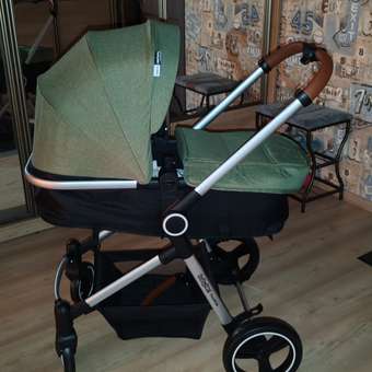 Коляска трансформер Babyton FlexiRide Black-Green зеленый: отзыв пользователя ДетМир