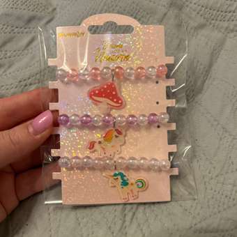 Браслет Munaby Единорог 3 шт.: отзыв пользователя Детский Мир