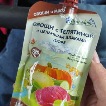 Пюре Fleur Alpine овощи-телятина-цельные злаки 100г с 8месяцев: отзыв пользователя ДетМир