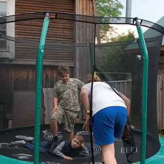 Батут каркасный Supreme 10 ft UNIX line game Green общий диаметр 305 см до 150 кг: отзыв пользователя Детский Мир