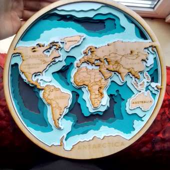 Набор для творчества ЧудоСветик сборка Карта мира: отзыв пользователя Детский Мир