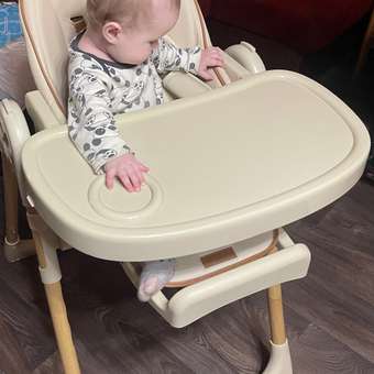 Стульчик для кормления Amarobaby Elegant бежевый: отзыв пользователя Детский Мир