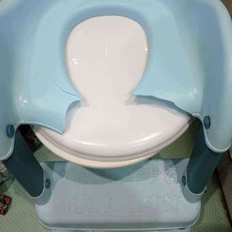 Накладка на унитаз Babyton Blue со ступенькой голубой: отзыв пользователя Детский Мир
