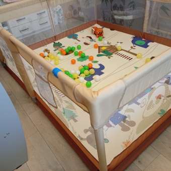 Манеж BabyCare Fancy 150х180 бежевый: отзыв пользователя Детский Мир