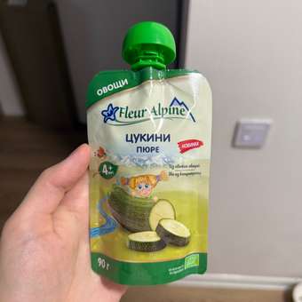Пюре Fleur Alpine Цукини с 4 мес 90 г: отзыв пользователя Детский Мир