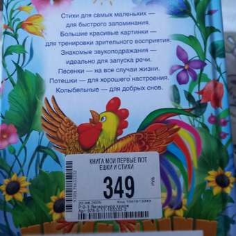 Книга АСТ Мои первые потешки и стихи: отзыв пользователя Детский Мир