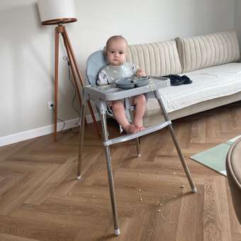 Стульчик для кормления BabyCare Kean серебряный: отзыв пользователя Детский Мир